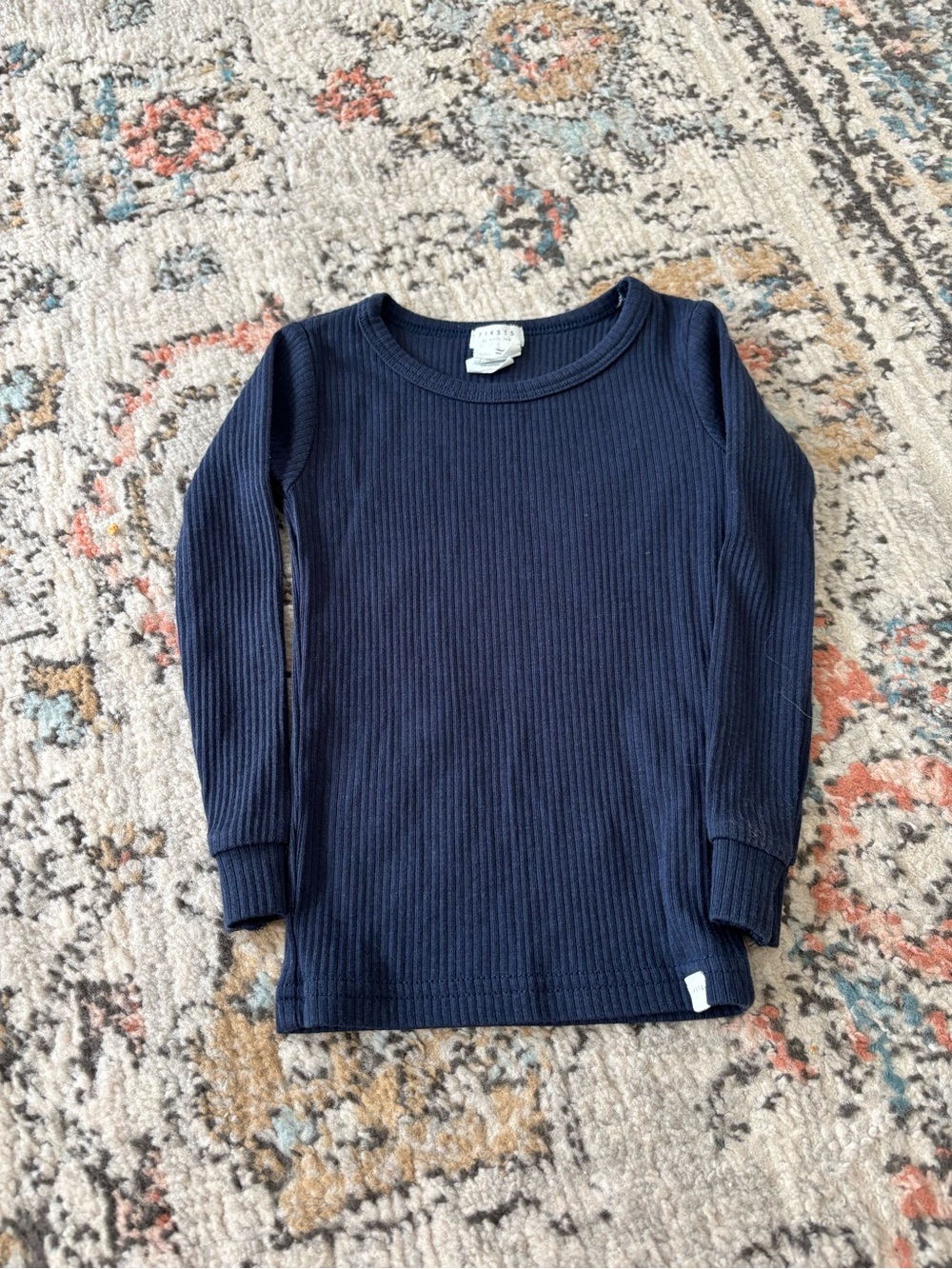 firsts by petit lem ribbed longsleeve for baby